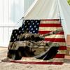 1pc flag pattern blanket, all season lightweight home office outdoor nap multifunctional blanket