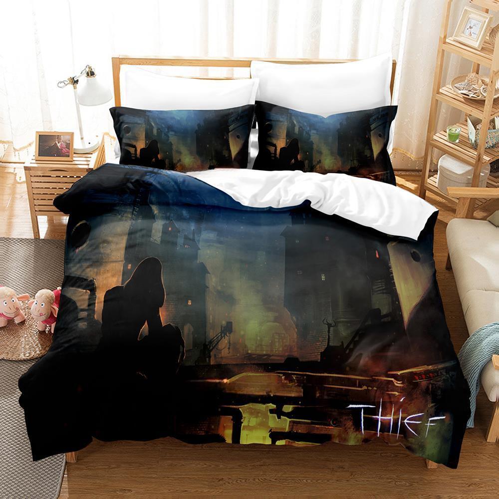 Fashion 3d Print Game Thief Bedding Set Single Twin Full Queen King Size Bed Set Adult Kid Bedroom Duvetcover Sets Home Textiles