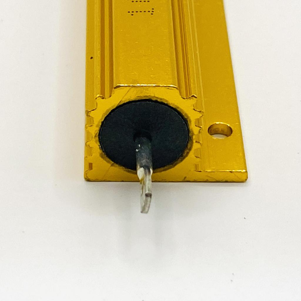 Metal Clad Resistor Wire Wound 100W Amplifier Dummy Load LED High Flash Prevention PCB Aluminum Shell Housing (2pcs, Aluminum, 10ohm)