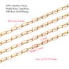 2 Meters Stainless Steel Oval Link Cable Chains Bulk for DIY Jewelry Making Necklace Findings Crafts Bracelet Anklet Body Chains