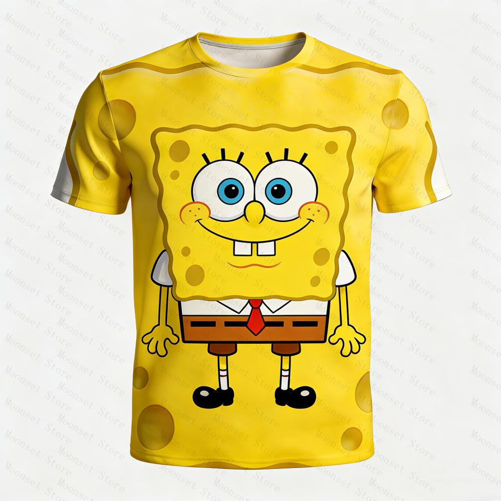 

SpongeBob 3D Kids Squidward Mr. Krabs Cartoon Tees Tshirts Summer Tops Adult Children s Parent Child T Shirts 110