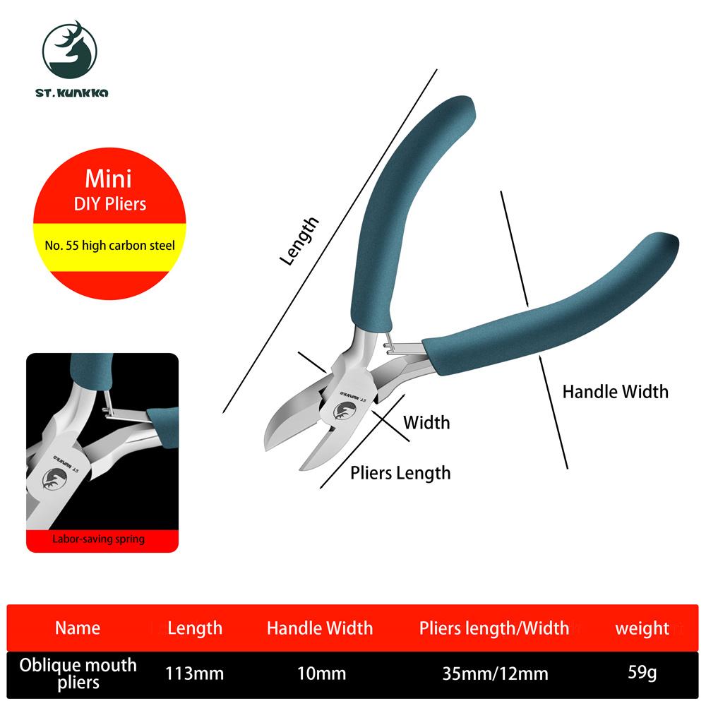 

St.kunkka Customized High Quality Jewelry Making Pilers Needle Round Nose Cutting Wire Pliers for Jewelry Repair Tools