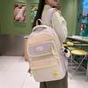 Schoolbag Japanese contrasting colors ins schoolbag female high value sweet large capacity middle and high school students tutoring bag Mori backpack