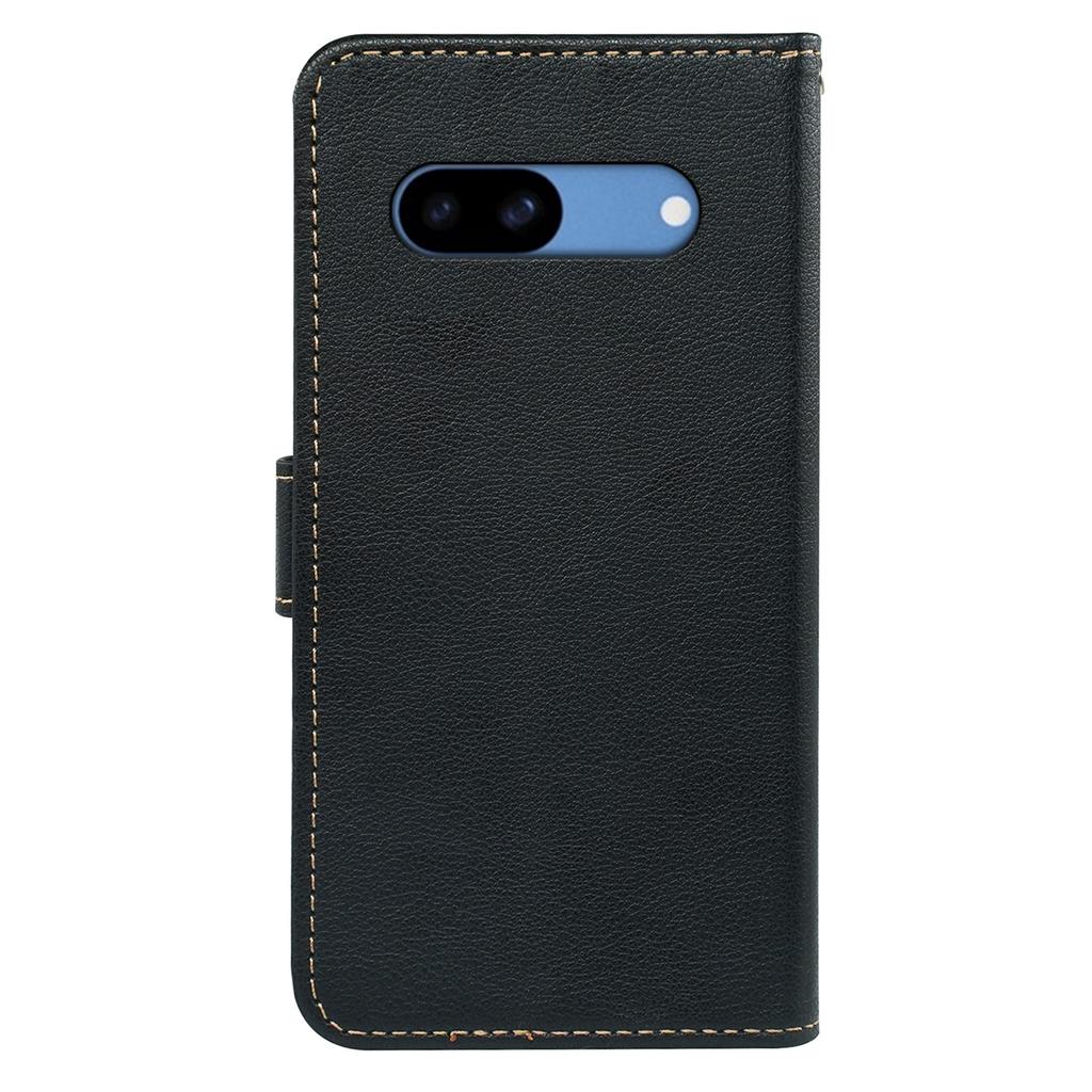 For Google Pixel 8a Case RFID Blocking Wallet Litchi Texture Leather Phone Cover Magnetic Clasp