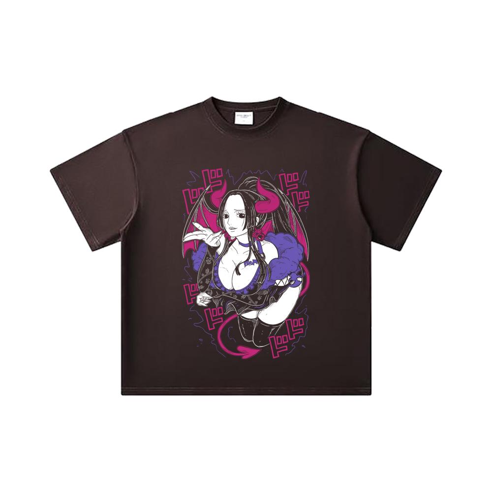 260 GSM Double Yarn 32 Count 100% Cotton One Piece V76 Boa Halloween Print Unisex Heavy Cotton T Shirt
