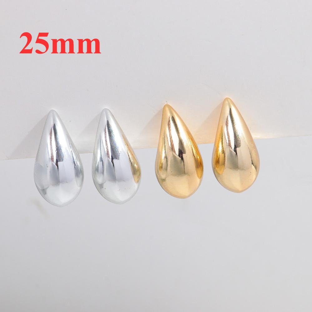 2pair Gold Plated Hammered Textured Dome Drop Earrings Chunky Dupes for Women Waterdrop Teardrop Ear Stacked Hoops Jewelry Set