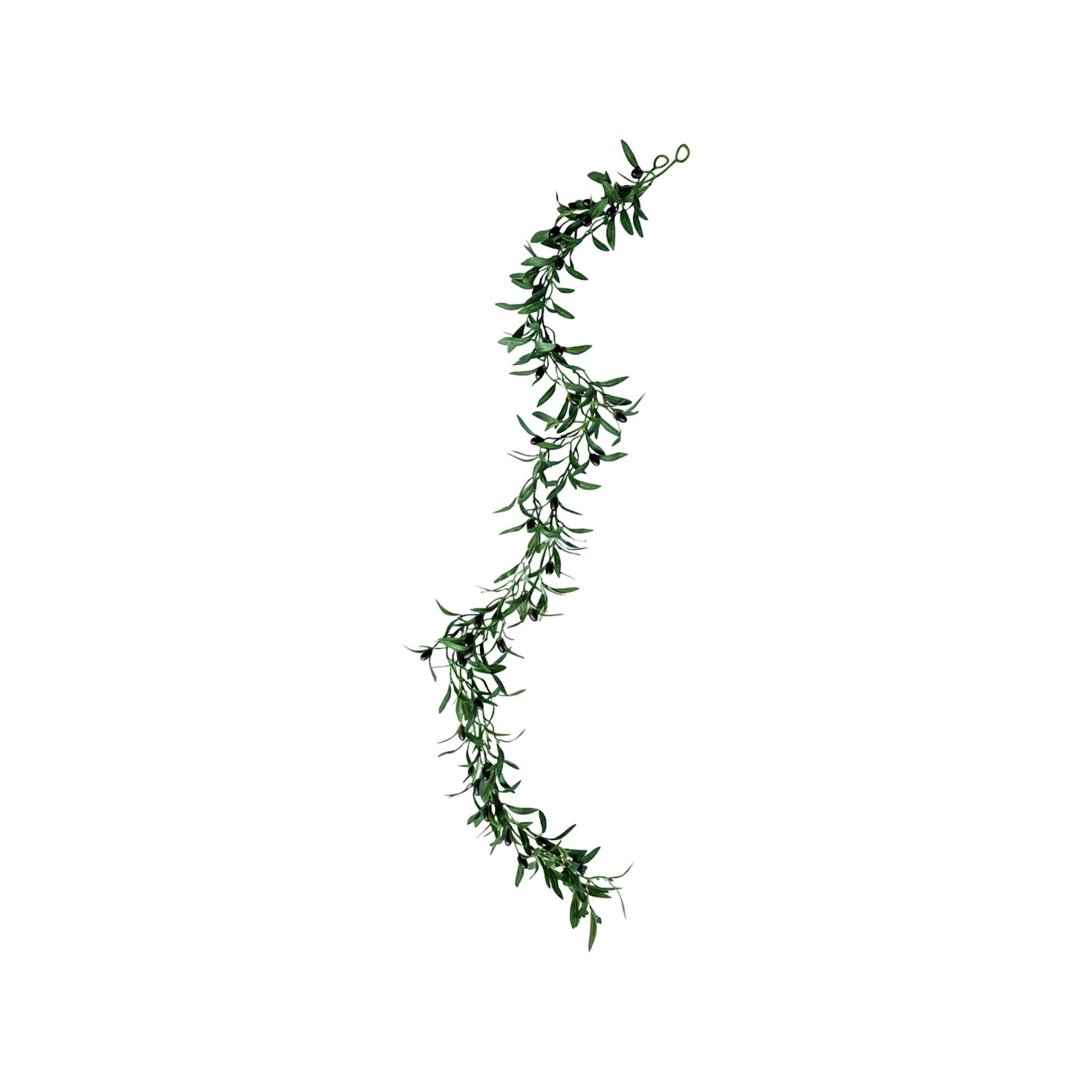 

1,7 м Имитация ротанга из оливковых листьев, Украшение стены спальни, Искусственная зеленая растительная сцена, Лоза, Настольная перегородка One Size