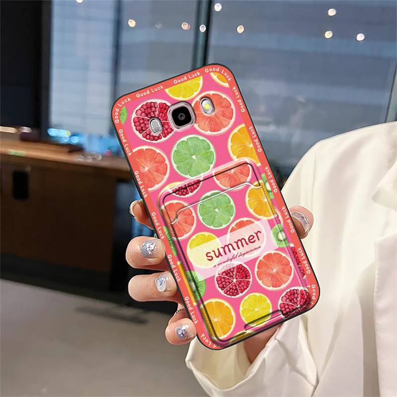 Full wrap Card bag Phone Case For Samsung Galaxy J510/J5 2016/J5108 Dirt-resistant Anti-dust Cartoon Durable Shockproof