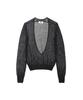 RENEJ Mohair Plunge Neck Knit
