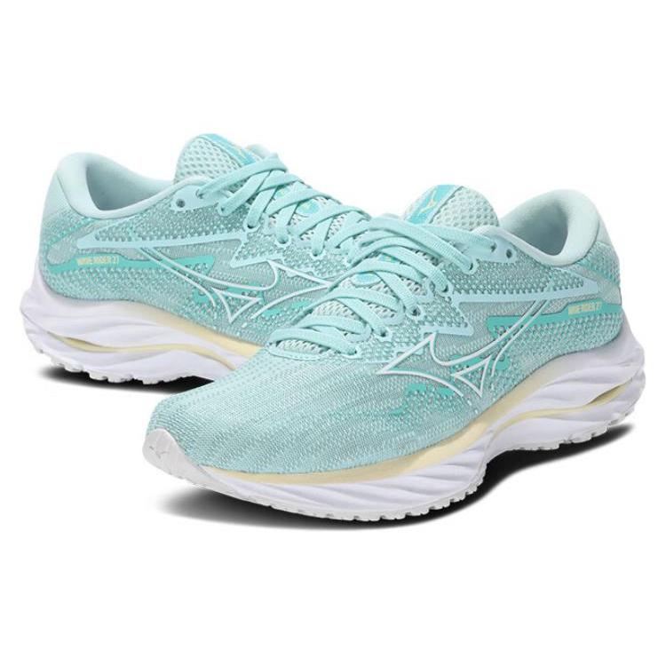 Mizuno Donna Wave Rider 27 Super Wide 'Verde Chiaro Bianco' J1GC2308