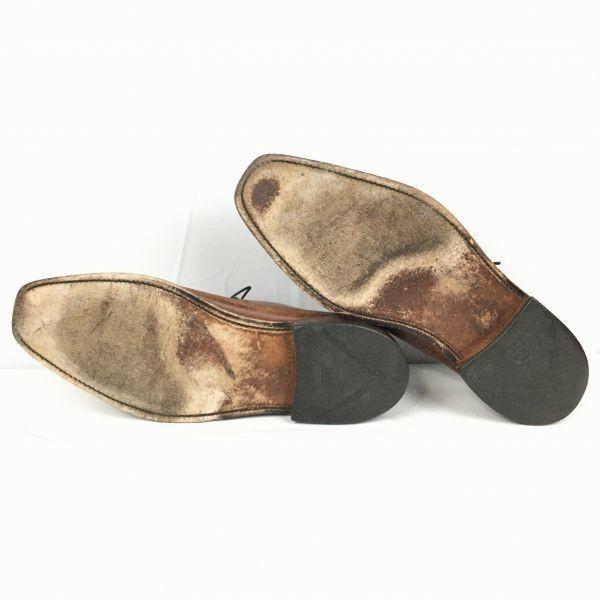 Allen Edmonds Rare Greenwich Wholecut Shoes Brown size 9.5D 27.0-27.5 Vintage Men's(USED)