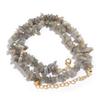 1 Strand 43cm Irregular Gravel Bead Choker Necklace Natural Stone Crystal Necklace Lobster Clasp Chain For Women Jewelry Gift