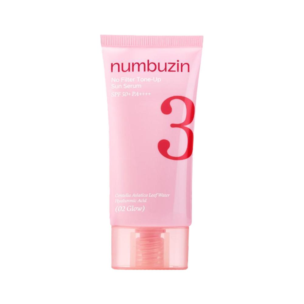 numbuzin No.3 Porcelain Base Tone-Up Sunscreen SPF50+ PA++++ 50ml Set (Blur / Glow) + Cleansing Oil Gift