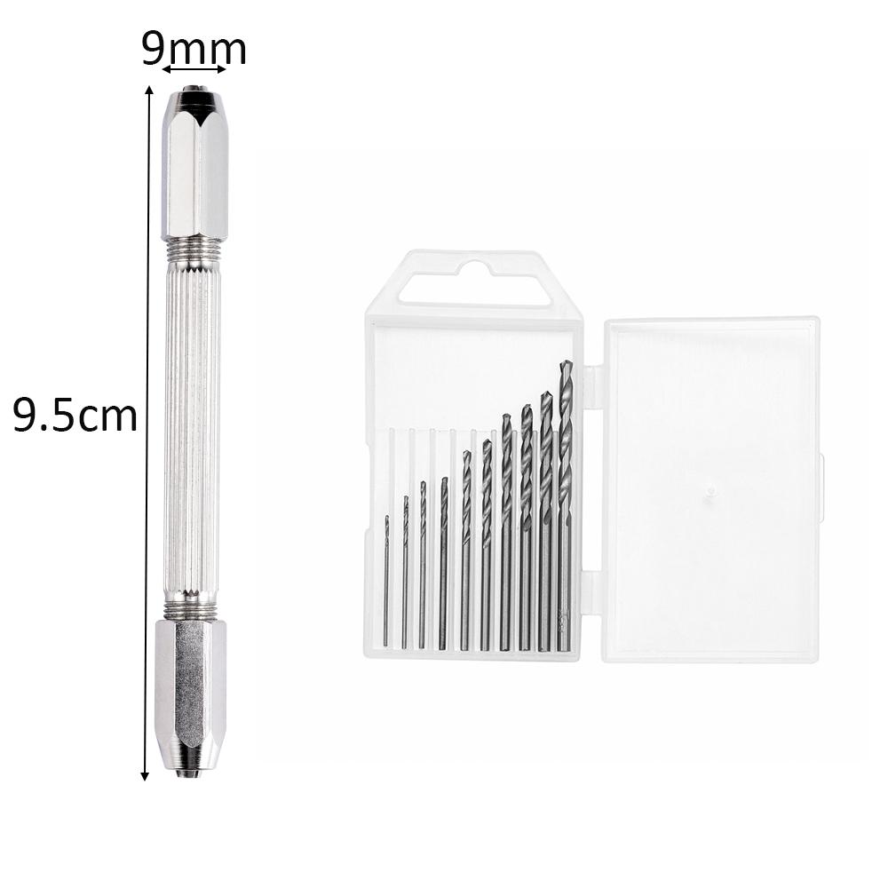 Metal Hand Drill Equipments UV Resin Mold Tools Set and Handmade Jewelry Tool with 0.8mm-3.0mm Drill Screw for Resin Casting