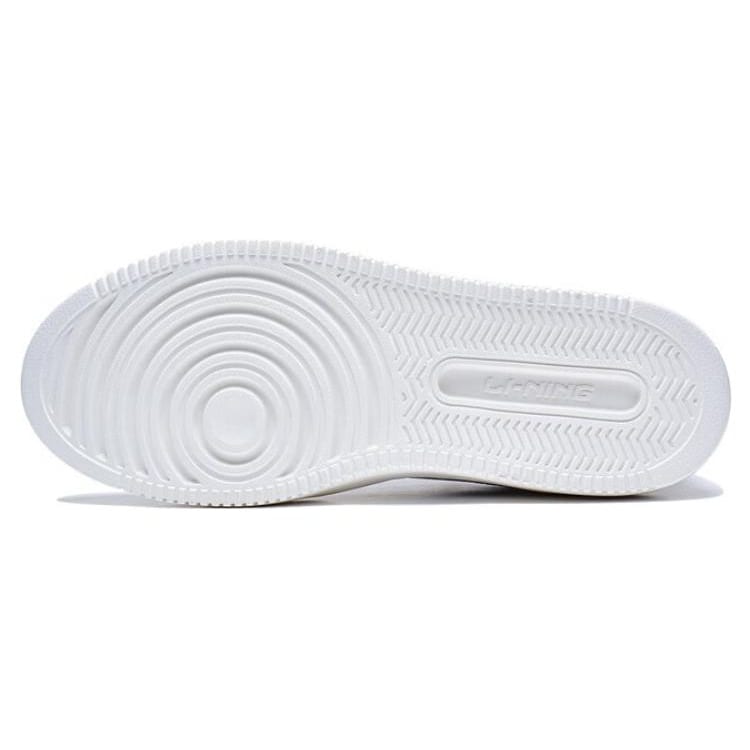 Li Ning Starlight Slip Resistant Abrasion Resistant Low top Skateboard Shoes Men's Gray White AGCT139-1