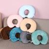 U Shaped Neck Pillow, Solid Color Travel Pillow, Breathable Neck Support Pillow, Portable Headrest for Travel Office Home Planes Trains