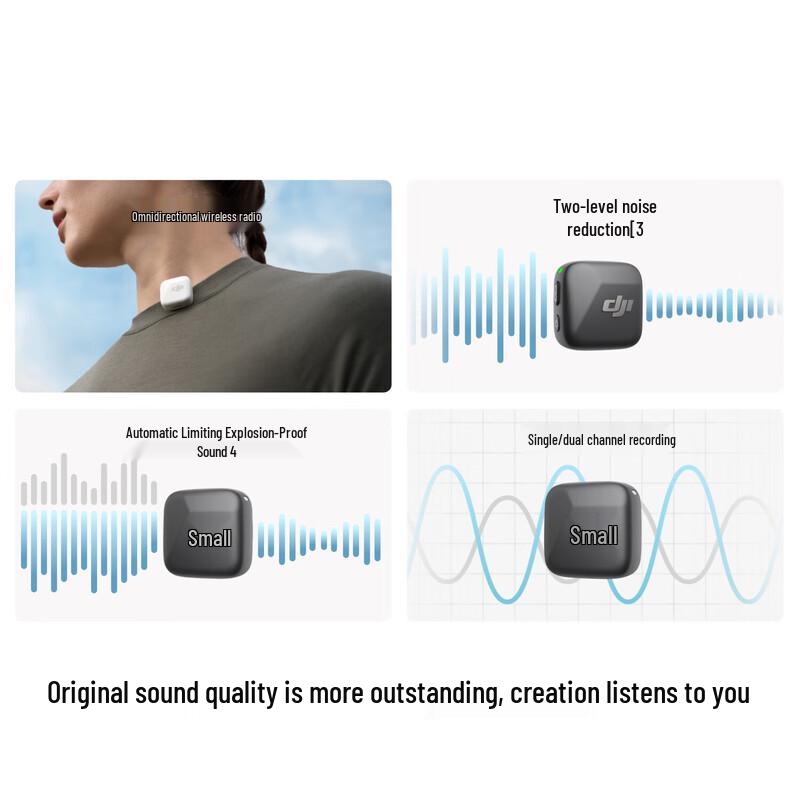 DJI Mic Mini Wireless Noise-Cancelling Lavalier Microphone