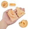 Silicone Ear Model for Light/Dark Skin Tones - Soft Ear Model for Ear Picking Practice