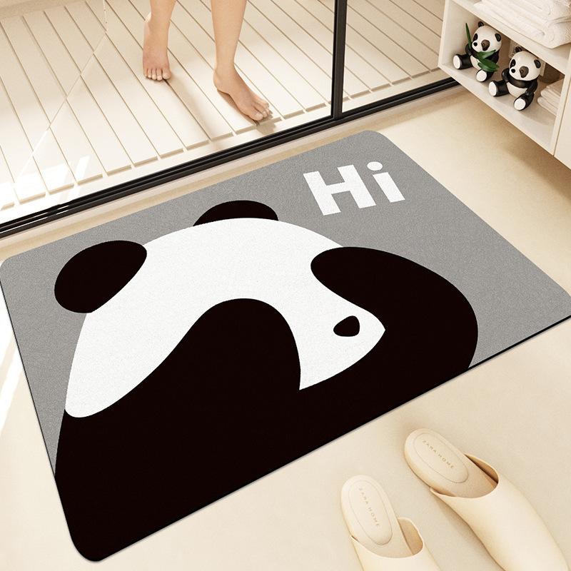 

Впитывающие коврики для ванной комнаты, коврики для ванной комнаты, быстросохнущие ковры из диатомовой грязи, противоскользящие коврики для ванной комнаты для домашнего туалета 40*60cm