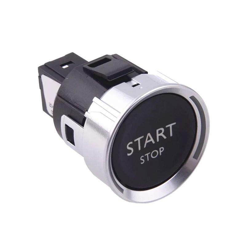 One Button Start Switch Engine Stop Button For C4 508 408 2008 3008 2011-2018 Black Plastic Replacement Part 96777946ZD Car I