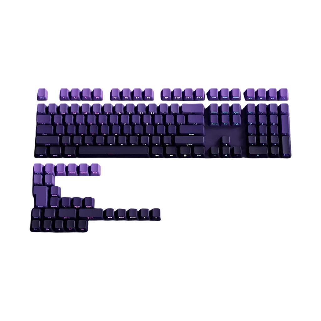 Gradation Keycaps Cartoon 133 Keys PBT Keycap Mechanical Keyboards Caps for 6.25U Keyboards Gaming Accessories