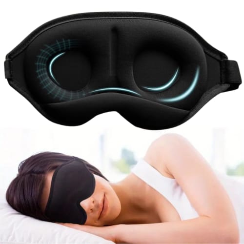 

Capprecier Маска для сна, 3D конструкция, блокировка света 99,9%, дышащая, легкая, без давления, регулируемый размер, для комфортного сна, N