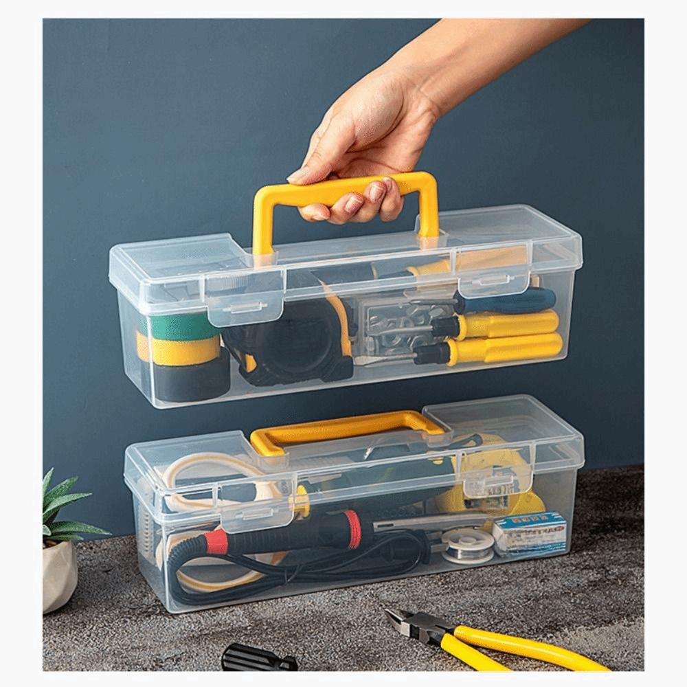 Large Capacity Hardware Tool Box Impact-resistant Tool Storage Box Storage Screw Box  Organizer