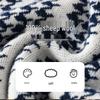 Hengyuanxiang Kids' Pure Wool Plaid V-Neck Cardigan