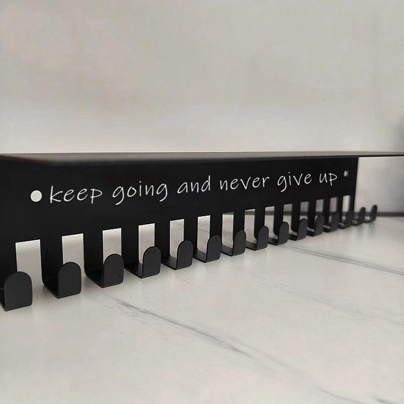 Medaillen-Ausstellungsregal Metall Medaillenaufhänger Halter Wandmontiert Große Kapazität Auszeichnungshalter Für Rennen Fußball Basketball Sport Karate