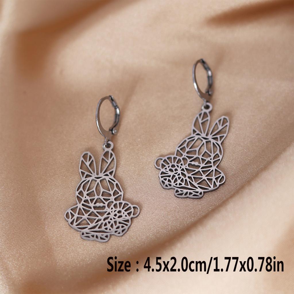 Kinitial Stainless Steel Gate To The Sky Raindrop Cloud Galaxy Solar System Ufo Ghost Earrings For Women Trendy Piercing Jewelry
