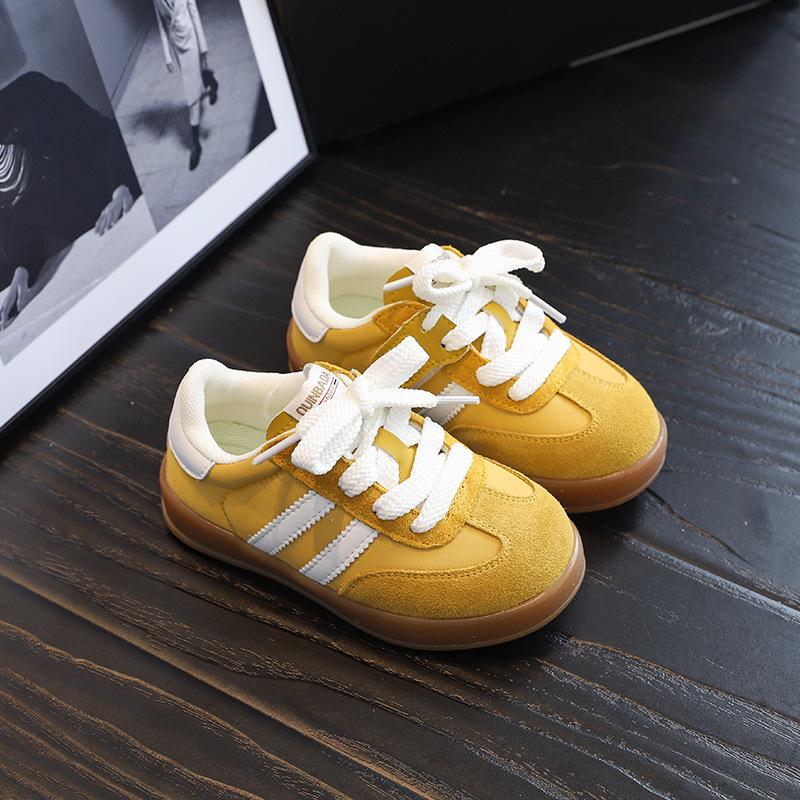 Children's Candy-Colored Retro Suede Skate Shoes - Spring/Autumn 2025