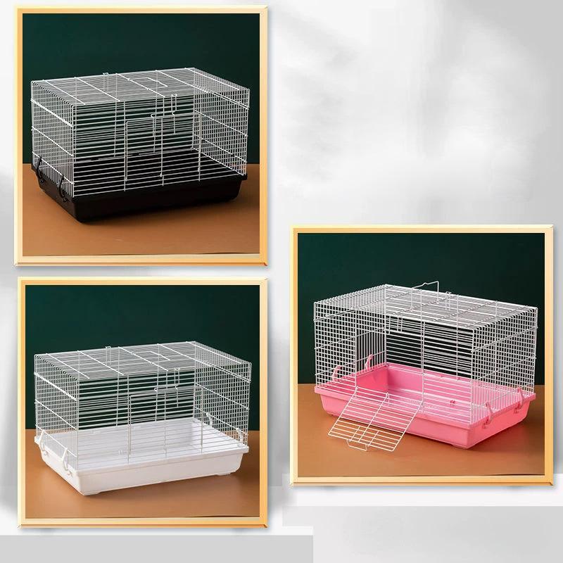Portable Hamster Cage And Habitats, Travel Metal Mouse Cages , Hamster Habitat Rodent Gerbil Mice Rats Animal Critter Home Cage