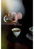 Secret Glaze Embossed Lotus Ceramic Tea Tasting Cup - Kung Fu Style, Single Home Use