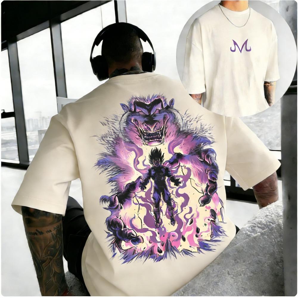 

Plus Size Dragon Ball Anime Print Summer Men and Women Tshirt Casual Parent Child Tops Harajuku Style Y2K Streetwear Fashion S