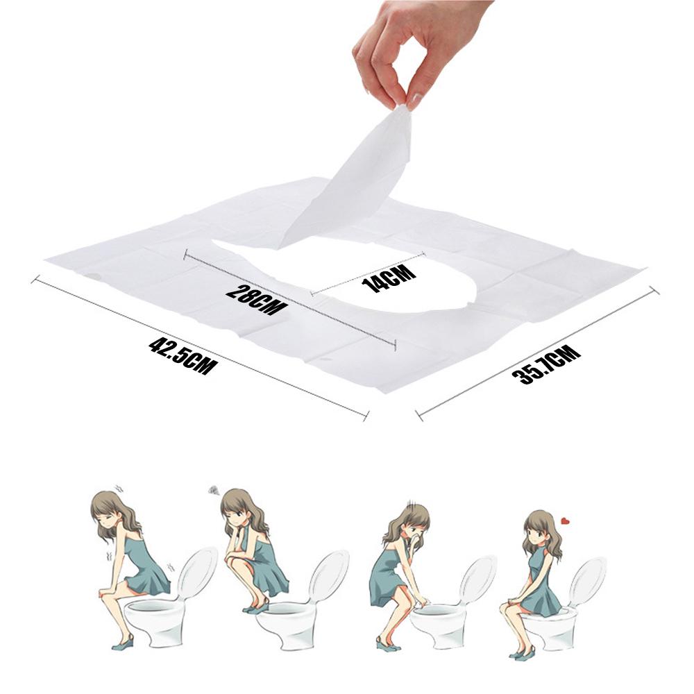 10 st Engångs Rese Hem Toalettsitsskydd