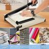 12Large Heavy-duty Diagonal Paper Cutter with Safety Lock, High-capacity Paper Cutter with Precise Grid Markings, Suitable for Photo Cards,