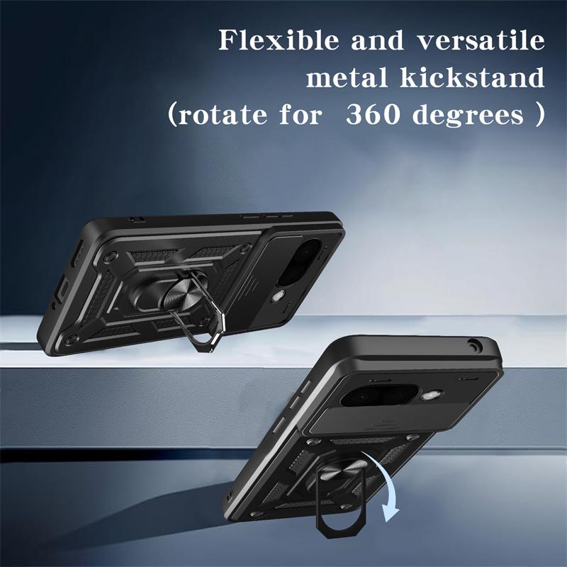 For Google Pixel 9a 5G Case Matel Ring Armor Phone Cases For Pixel9a Pixle 9 a A9 2025 Magnetic Stand Holder Back Cover Fundas