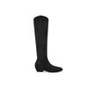 Su Yinyin has the same Shibuya boots~ V-mouth pointed suede thick heel high knight boots with thin temperament and western stacking boots