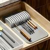 5-Schlitz 11-Schlitz Silikon Messerablage Matte Küchenarbeitsplatten-Organizer mit ergonomischem Design Rutschfester Griff zur Messeraufbewahrung Trocknung