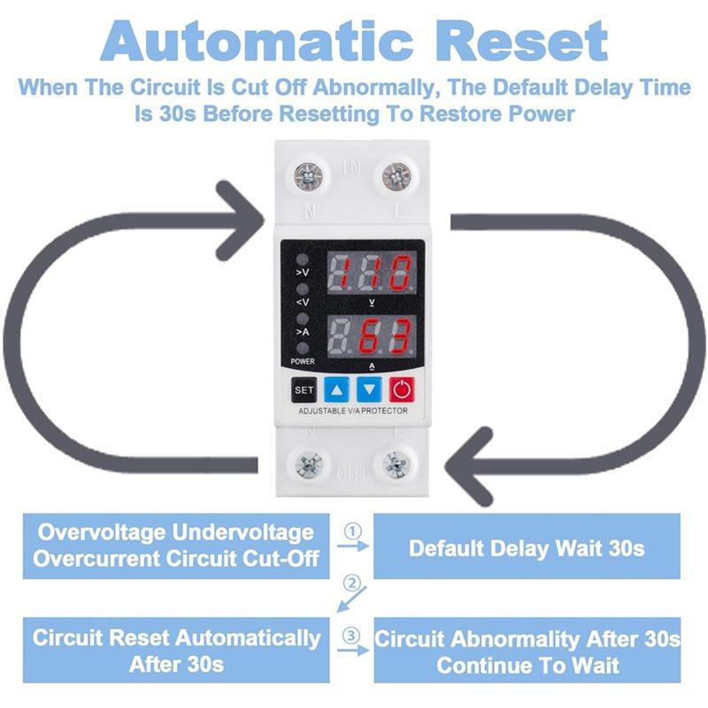 A84E-Smart Circuit Breaker Power Regulating Protector Smart Circuit Breaker Smart Circuit Breaker Wifi