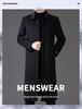 Men's Korean Style Detachable Down Liner Wool Overcoat, Winter 2025
