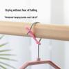 High Elasticity Non-Slip Windproof Clothes Drying Rack with Anti-Fall Hanger and Secure Fixing Clip