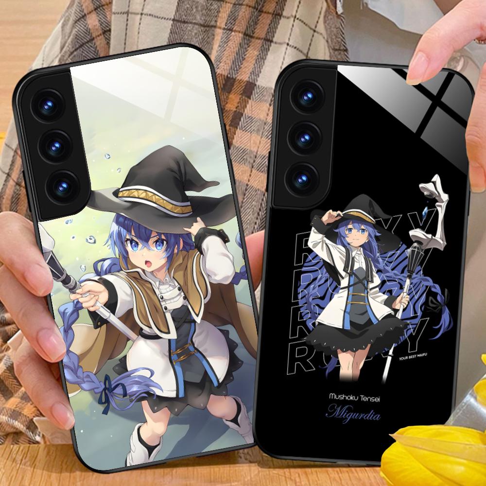 Mushoku Tensei Roxy Mobile Phone Case for Samsung Galaxy A56 55 54 53 52 51 36 35 34 23 16 15 5G Glass Colorful Cover Pretty