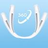 Fan Long Battery Neck Portable Fan No Bladeless Hanging Neck Rechargeable Air Cooler 3 Speed Mini Summer Sport Fan 1200mAh