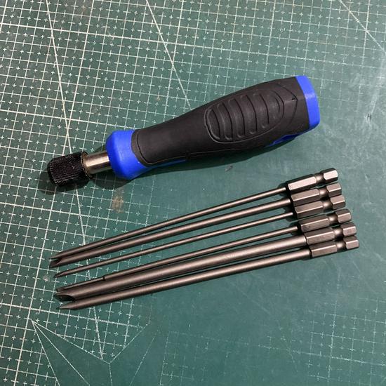 Japan S2 Steel Magnetic Slotted Flat Head Electric Screwdriver Bit