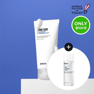 Duo detergente profondo per la cura dei pori (Schiuma 150 ml + Acqua 40 ml)