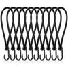 Stretch Cord with Twin Hooks, Set of 10, Total Length