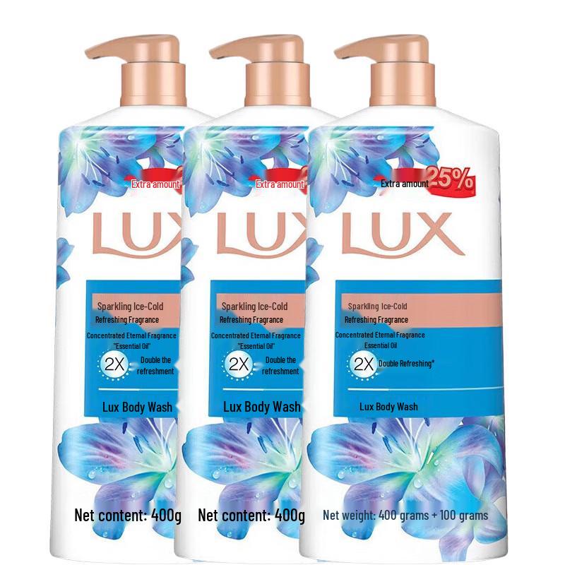 Lux Refreshing Icy Cool Shower Gel 3-Pack