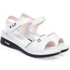 fashion 2024 New Summer Women Sandals Casual Women Flat Genuine Leather Female Wedges Sandals Soft Sole Cozy Mother Shoes Anti-slip