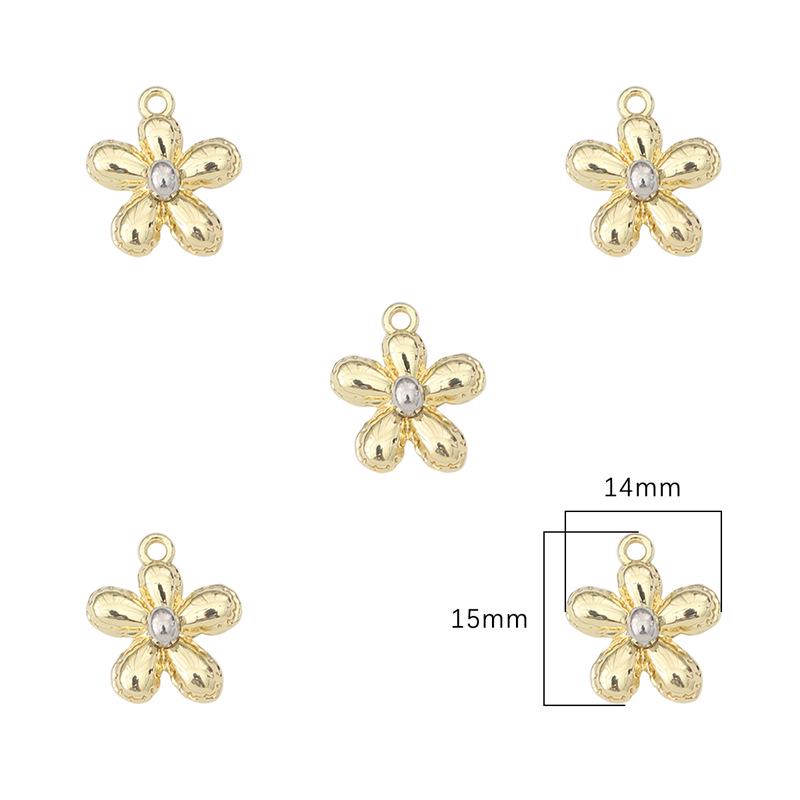 Enchanting Silver Tulip Hexagram Bow Star Rose Pendant for DIY Beading